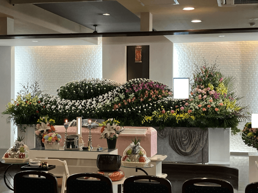 「きれいだね」「今にも目を開けそうだね」と、やさしく語りかけていらっしゃいました。の画像